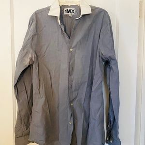 Express gray dress shirt